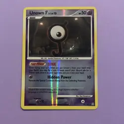 Pokemon Unown J 76/146 Legends Awakened 2008 Reverse Holo Basic 50 HP Uncommon - Image 1