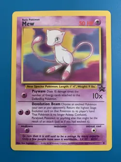 Mew #8 Black Star Promo Rare Vintage Pokemon Card - NM - Image 1