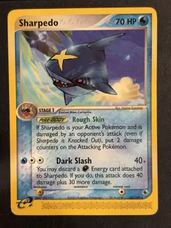 Pokemon Sharpedo EX Ruby & Sapphire 22/109 Rare 2003 - Image 1