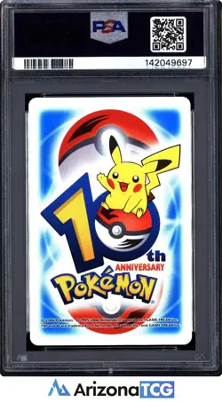 Pokemon 2006 Hoppip/Skiploom/Jumpluff 6 Of Clubs 10th Annv. Playing Card PSA 10 - Image 2