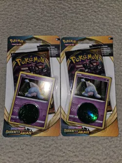 Pokemon Sword & Shield Darkness Ablaze New Blister Pack Hatenna Promo Lot Of 2 - Image 1