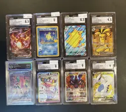 Lot Of (8) Pokemon TCG Slab CGC AGC Graded Mint SIR SHINING PROMO CHARIZARD 636996769739 - Image 1