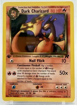 Pokemon Vintage Card Lot Mint 1st Edition Dark Charizard 19 Holo PR 411 Binder - Image 4