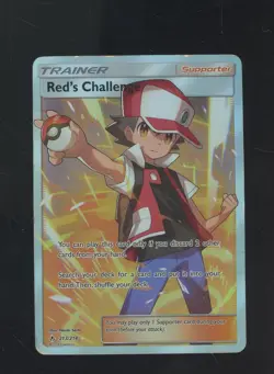 Pokemon TCG Unbroken Bonds 213/214 Red's Challenge Ultra Rare - Image 1