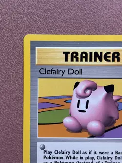 Pokemon TCG Clefairy Doll Base Set Trainer 70/102 Unlimited Rare NM Condition - Image 4