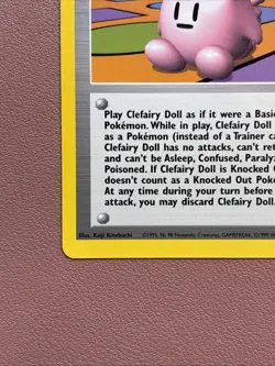 Pokemon TCG Clefairy Doll Base Set Trainer 70/102 Unlimited Rare NM Condition - Image 5