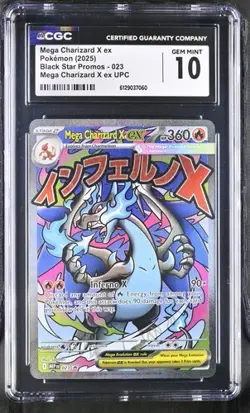 Mega Charizard X EX *CGC 10* Full Art *Phantasmal Flames UPC Promo* #23 - Image 1