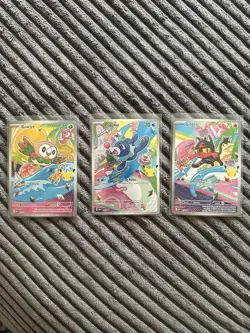 Pokemon TCG First Partner Illustration Collection Series 1 Gen 7 Alola Starters - Image 1