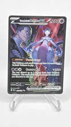 Team Rocket’s Mewtwo ex 231/182 SV10 Destined Rivals SIR Full Art Pokemon Card - Image 1