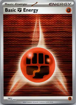 Basic Fighting Energy 022 Scarlet & Violet Energies Pokemon Reverse Holo NM - Image 1