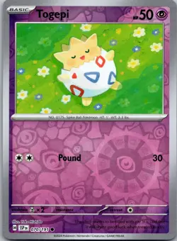 Togepi 070/191 Common Surging Sparks Pokemon Reverse Holo Near Mint - Image 1