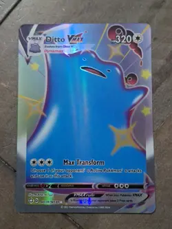 Ditto VMAX (Shiny) - SV119/SV122 Ultra Rare Shining Fates Pokemon TCG NM - Image 3