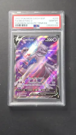 PSA 10 Mewtwo V SWSH229 Blackstar Promo Pokemon 2022 - Image 1