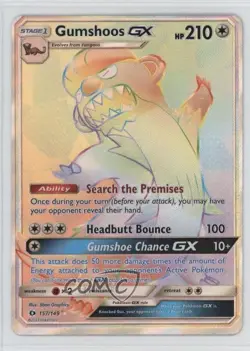 Rainbow - Gumshoos GX Pokemon Sun & Moon Base #157 - Image 1