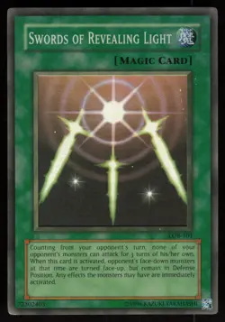 Swords of Revealing Light LOB-101 FADED ERROR Yu-Gi-Oh - Image 1