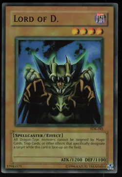 Lord of D. SDK-041 SDK Super Rare FADED Yu-Gi-Oh - Image 1