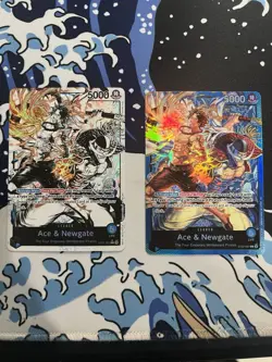 Bandai Ace & Newgate Leader Foil Special 2 Cards ST22 One Piece Card Game - Image 1