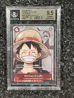 2023 ONE PIECE BANDAI PREMIUM COLLECTION 25TH EDITION MONKEY D. LUFFY BGS 9.5 - Image 1