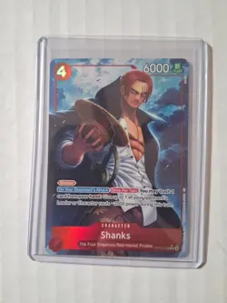 One Piece Shanks OP12-008 EN Legacy Of The Master Alt Art Foil NM Character Rare - Image 1