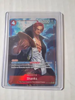 One Piece Shanks OP12-008 EN Legacy Of The Master Alt Art Foil NM Character Rare - Image 2