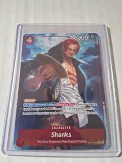 One Piece Shanks OP12-008 EN Legacy Of The Master Alt Art Foil NM Character Rare - Image 3