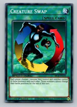 2020 Yugioh Spell Card Creature Swap SBCB-EN159 1st Edition Common - Image 1