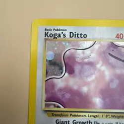 Koga's Ditto 10/132 WOTC Gym Challenge Rare Unlimited Holo Pokemon - Image 2