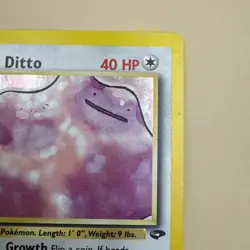 Koga's Ditto 10/132 WOTC Gym Challenge Rare Unlimited Holo Pokemon - Image 3
