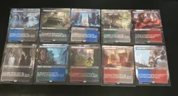 Ravnica Remastered Borderless Shockland Set of 10 Magic The Gathering MTG, LP - Image 1