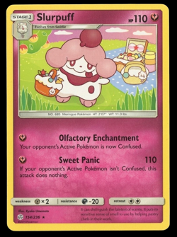 POKEMON TCG SLURPUFF 154/236 RARE COSMIC ECLIPSE - Image 1