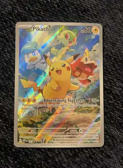 Pokemon Pikachu SVP 027 Scarlet & Violet Paldea Evolved ETB Promo - Image 1