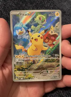 Pokemon Pikachu SVP 027 Scarlet & Violet Paldea Evolved ETB Promo - Image 3