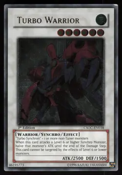Turbo Warrior (UTR) CSOC-EN038 EURO Ultimate Rare 1st Edition Yu-Gi-Oh - Image 1