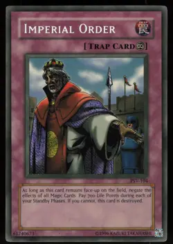 Imperial Order PSV-104 Light Fade + foil Shift + Reverse Foil Error Yu-Gi-Oh - Image 1
