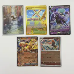 Pokemon Card Lot (5 Cards) - Vintage Modern Hyper Ultra IR SIR Reverse Holo Rare - Image 1
