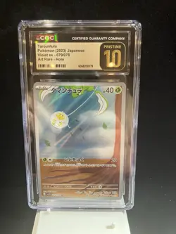 CGC 10 Pristine Tarountula 079/078 AR Art Rare Holo Violet ex Pokemon Card - Image 1