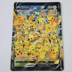 Oversized Pikachu V-UNION Jumbo Pokemon TCG Promo Card - Image 1