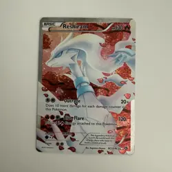 Reshiram Full Art Ultra Rare Holo RC22/RC25 Legendary Treasures Pokemon Card - Image 1