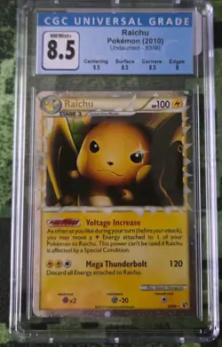 Pokemon Undaunted Raichu Holo Card CGC 8.5 83/90 Prime - Image 1
