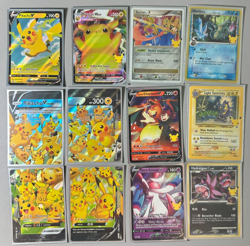 Pokemon Celebrations 12 card Promo Lot Lance's Charizard V Pikachu mimikyu etc - Image 1