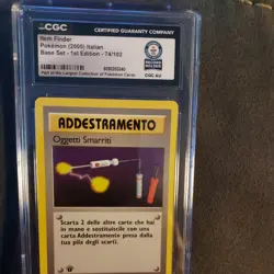 CGC WORLD RECORD 1st Edition Pokemon Card 74/102 Item Finder Nice Rare Italian - Image 5