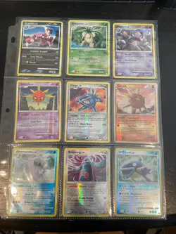 Pokemon Card Lot 9 Vintage Rare Reverse Holos 🔥LP - HP 2007-2010 DP era - Image 1