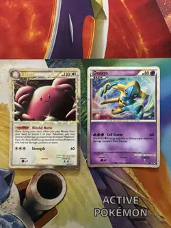 Vintage Pokemon Card Lot Holo Fire Blissey Deoxys - Image 1