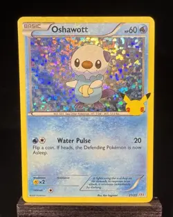 Pokemon Card Oshawott 21/25 HOLO McDonald’s 25th Anniversary Near Mint - Image 1