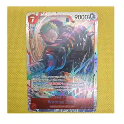 Bandai One Piece CCG Roronoa Zoro EB04-007 Super Rare Foil Full Art Card - Image 1