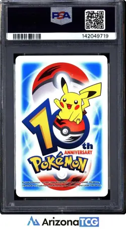 Pokemon 2006 Defense Forme Deoxys Joker Blue 10th Anniversary Playing Card PSA 9 - Image 2