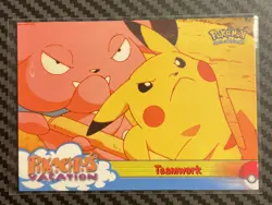 Pokemon 1998 Topps Pikachu’s Vacation Card - #54 Teamwork - Image 1