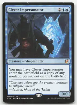 MTG Commander 2019 #82 Clever Impersonator NM - Image 1