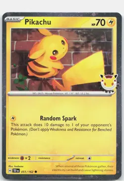 Pikachu - (Cosmo Holo) Holo Promo Miscellaneous Cards & Products 051/162 NM - Image 1