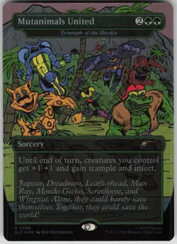 MTG Mutanimals United Triumph of the Hordes Foil NM Secret Lair Drop Magic 2366 - Image 1
